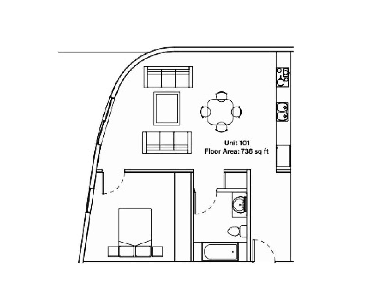 One Bedroom at 27th Street West Adams